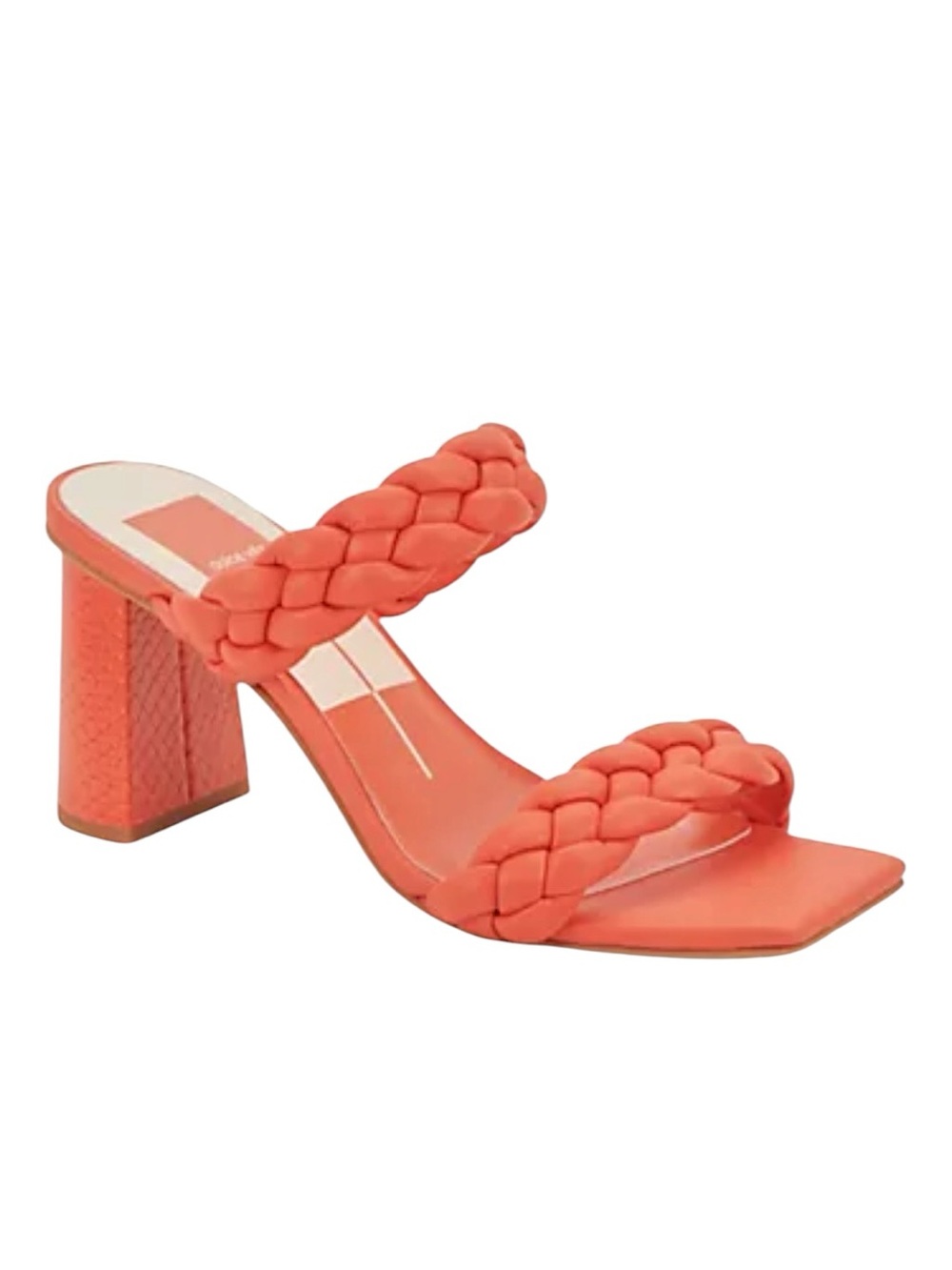 Dolce Vita Paily Persimmon Stella Coral Braided Strap Sandals NEW Women’s 9